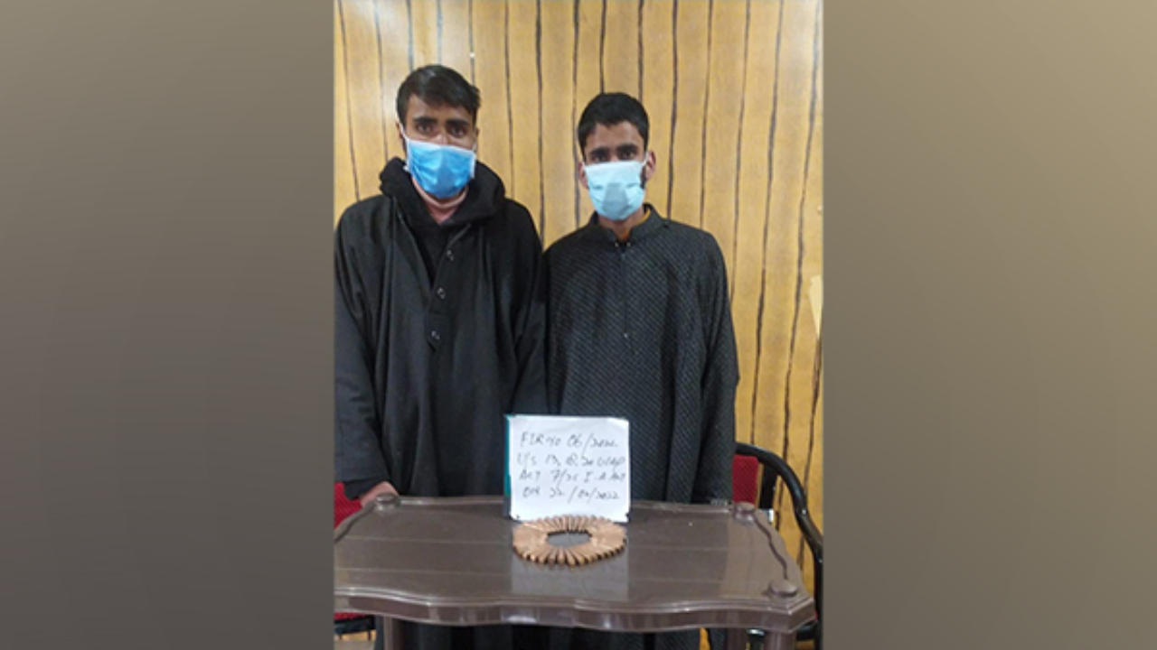J-K: Two overground workers of TRF terrorist group arrested in Baramulla
